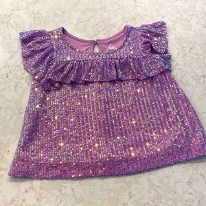 New Justice Sequins Blouse Sz 8